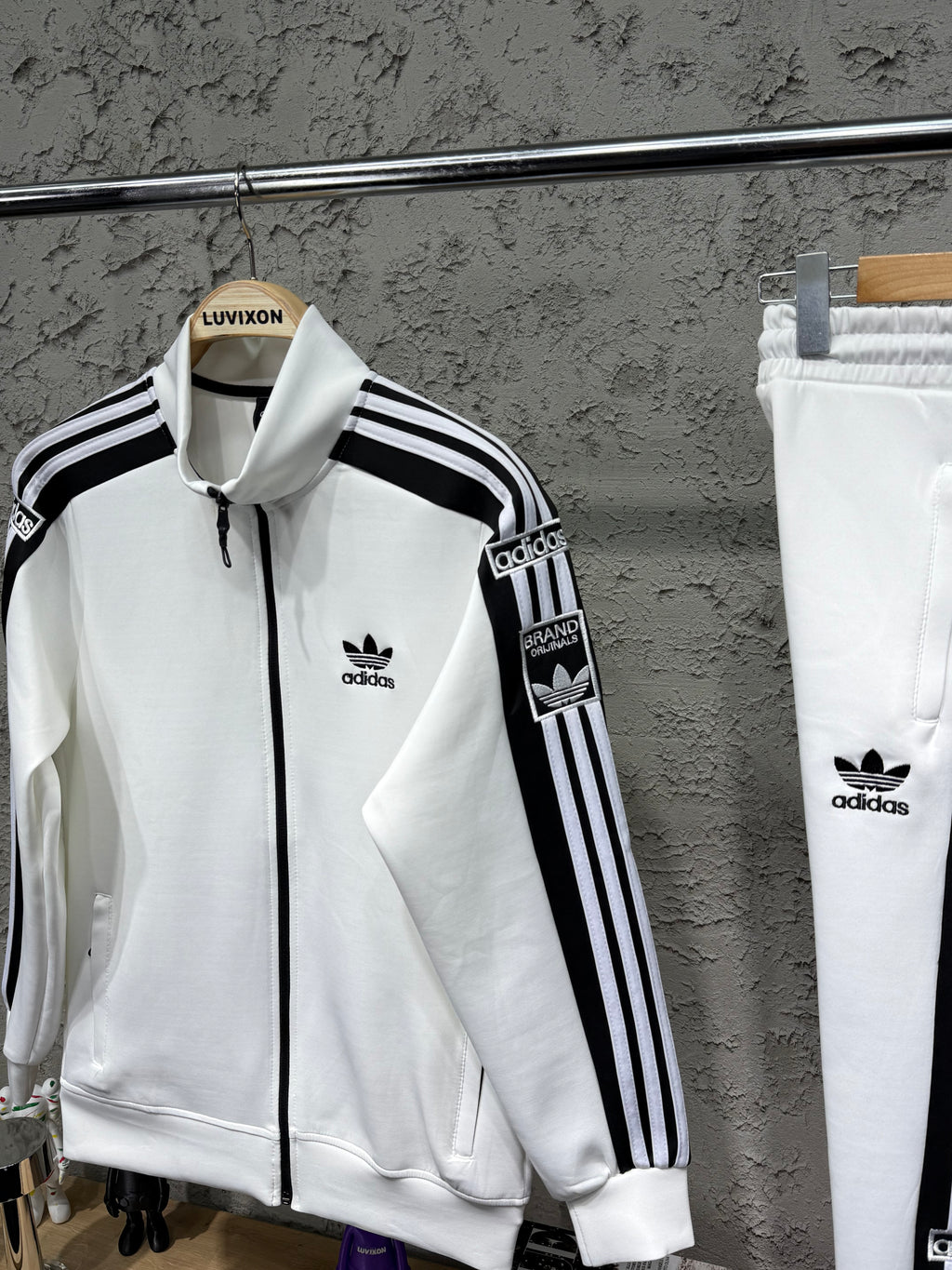 Adidas The Brand W. 3 Stripes Beyaz Eşofman Takımı