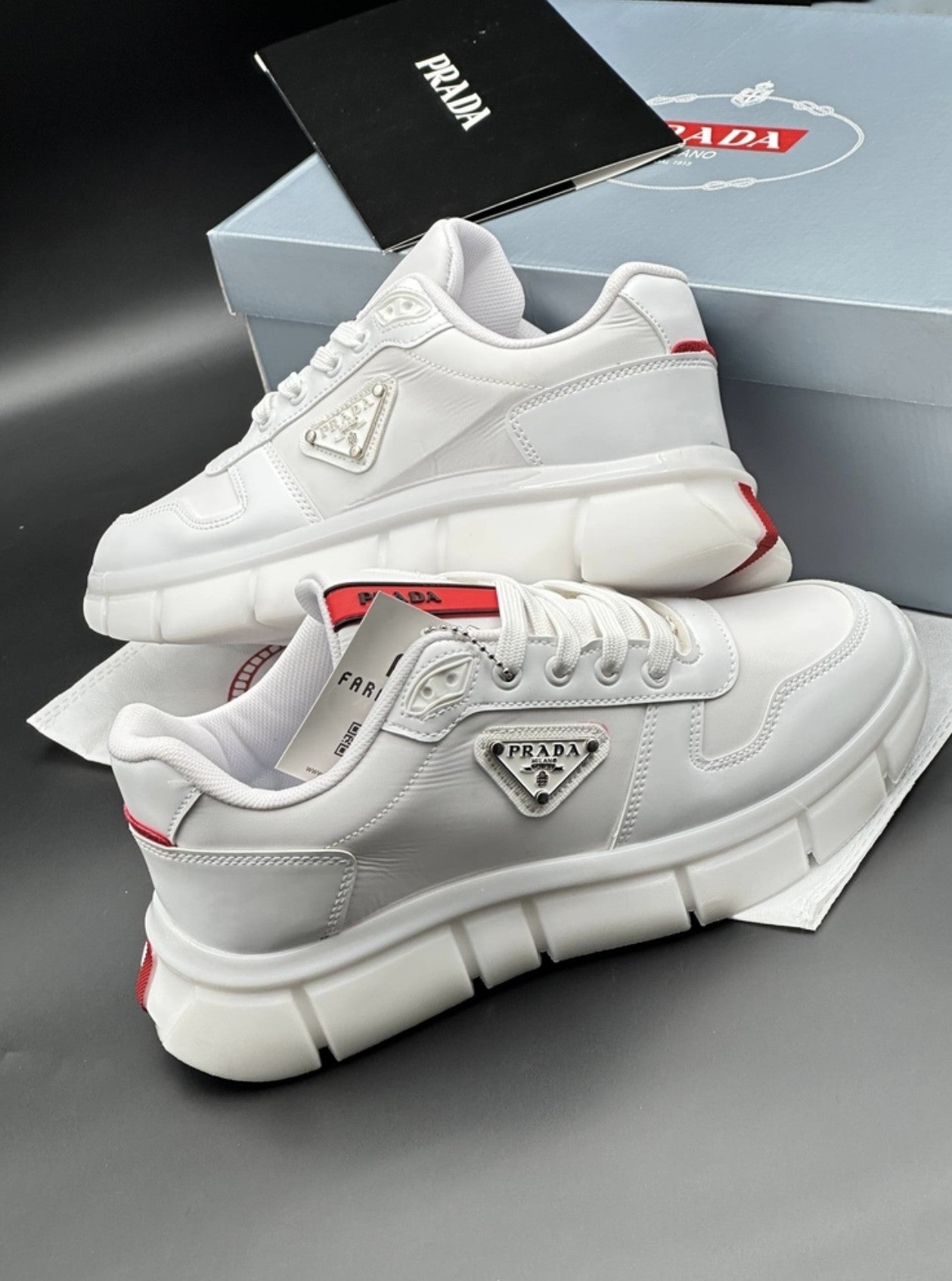 Prada Classic Beyaz Erkek Ayakkabı