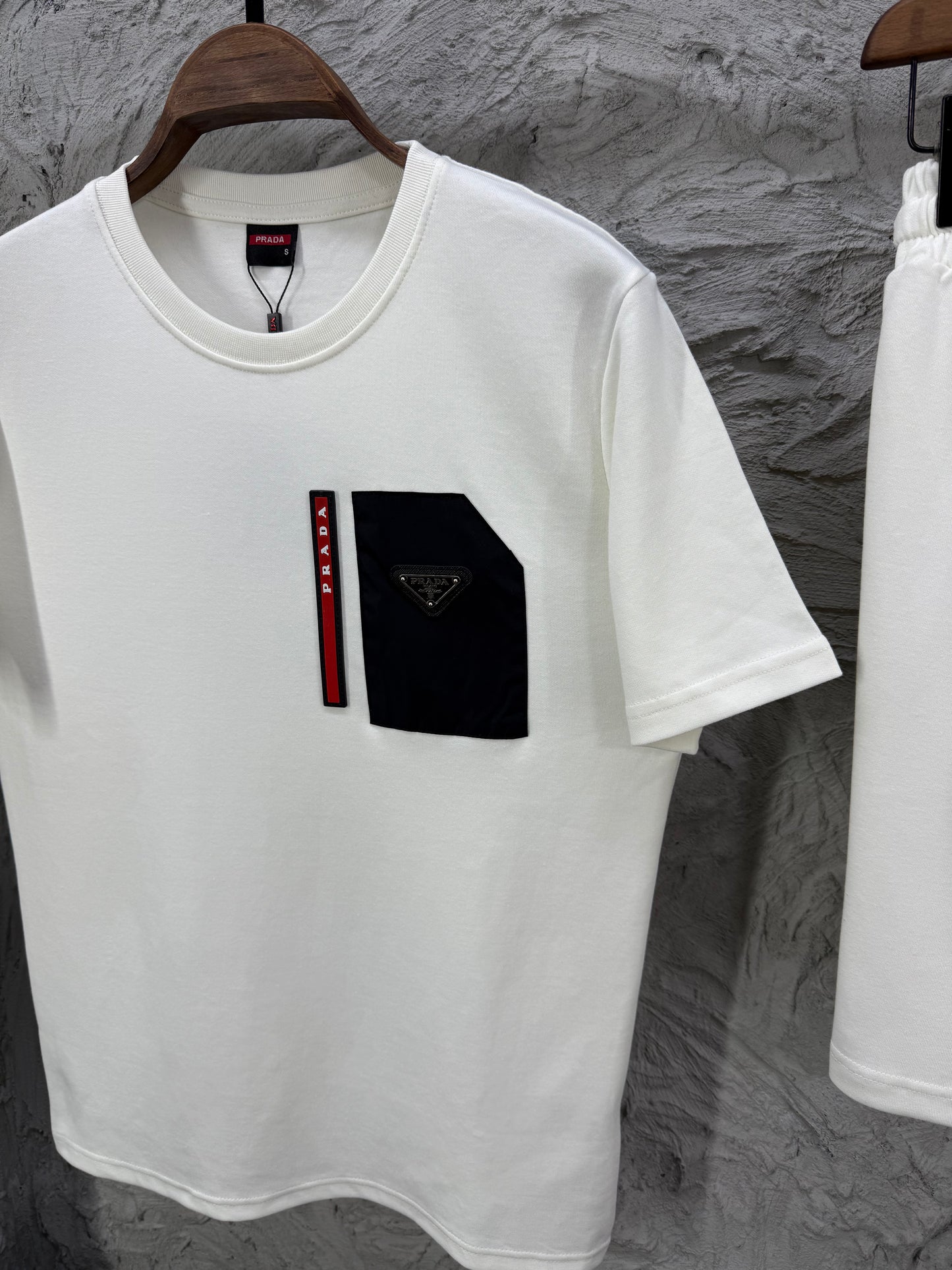 Prada Beyaz Şort Takımı