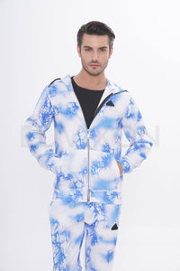 Adidas Fi Aop Fz Q3 Erkek Beyaz&Mavi Eşofman Takımı