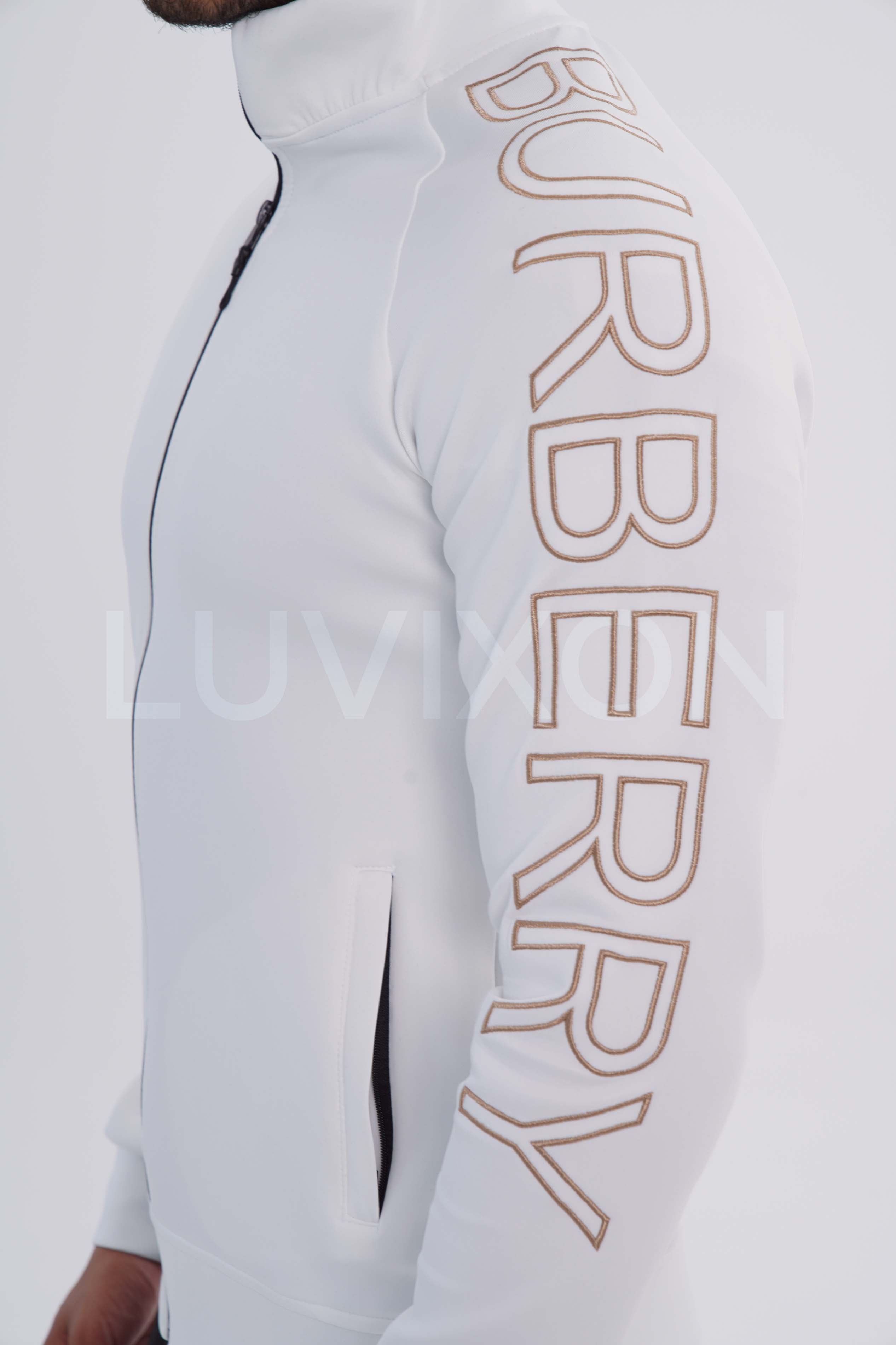 Burberry Beyaz&Siyah Erkek Eşofman Takımı