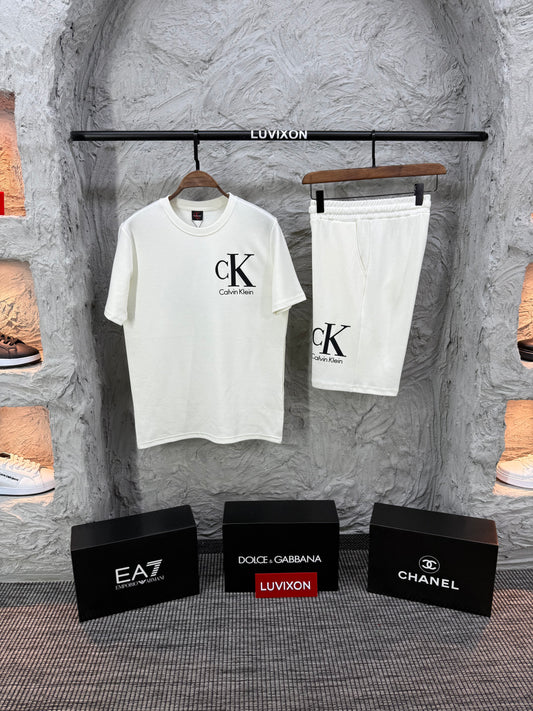 Calvin Klein Beyaz Şort Takımı