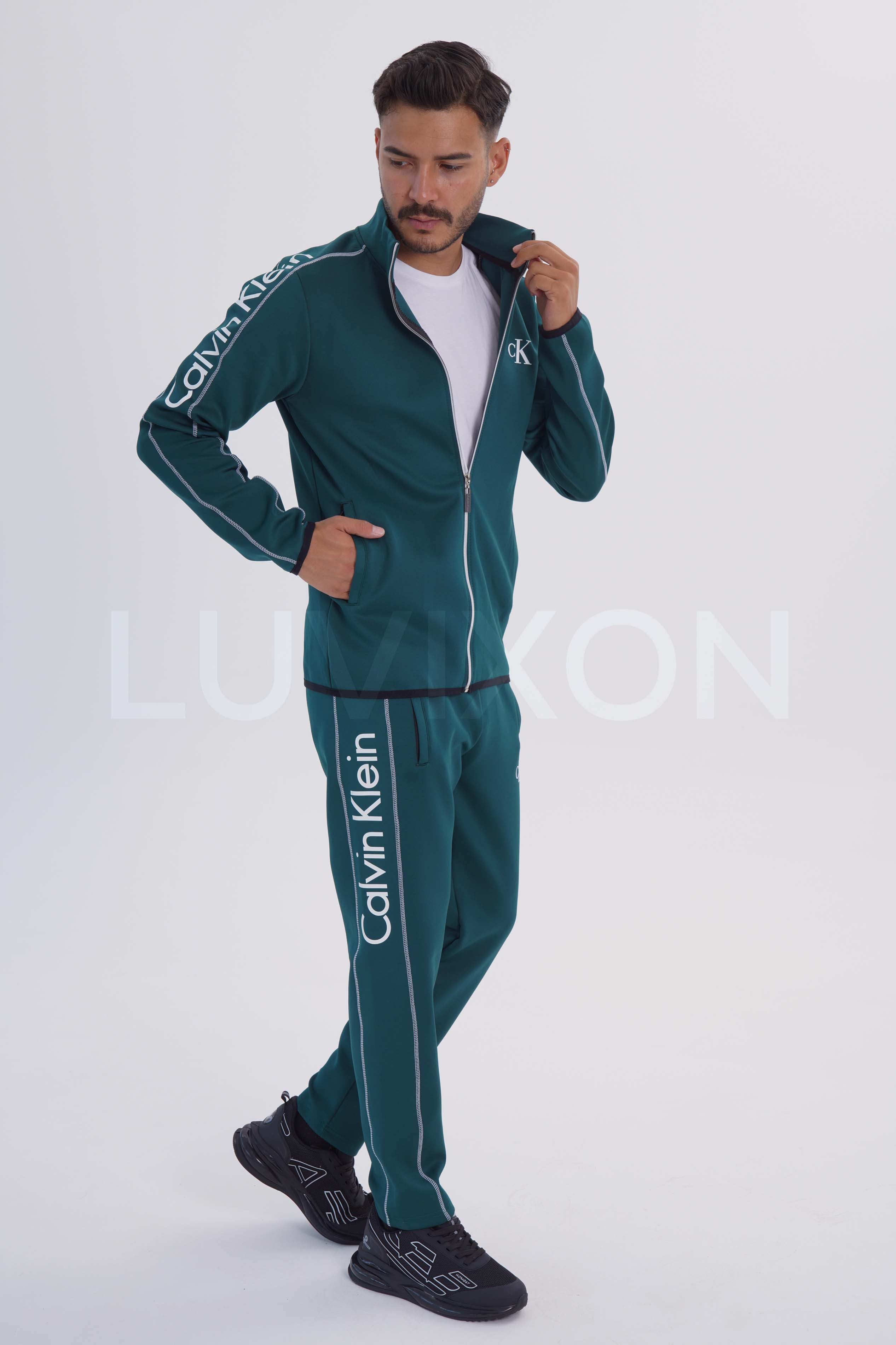 Calvin Klein Yeşil Erkek Eşofman Takımı