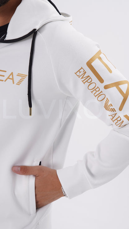EA7 Gold Detaylı Siyah Eşofman Takımı