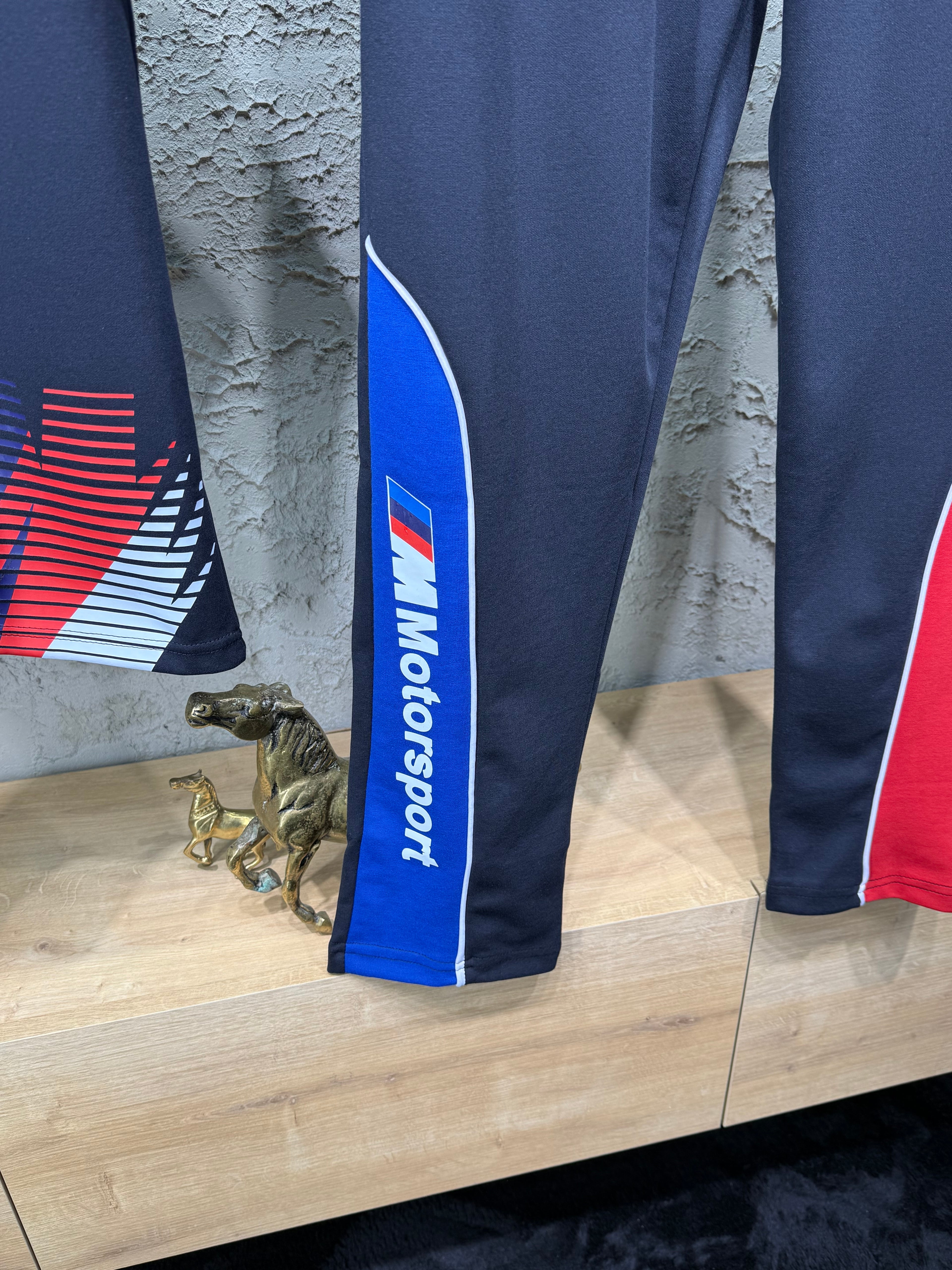 Puma Bmw Motorsport Lacivert Renk Bloklu T-Shirt & Eşofman Takımı