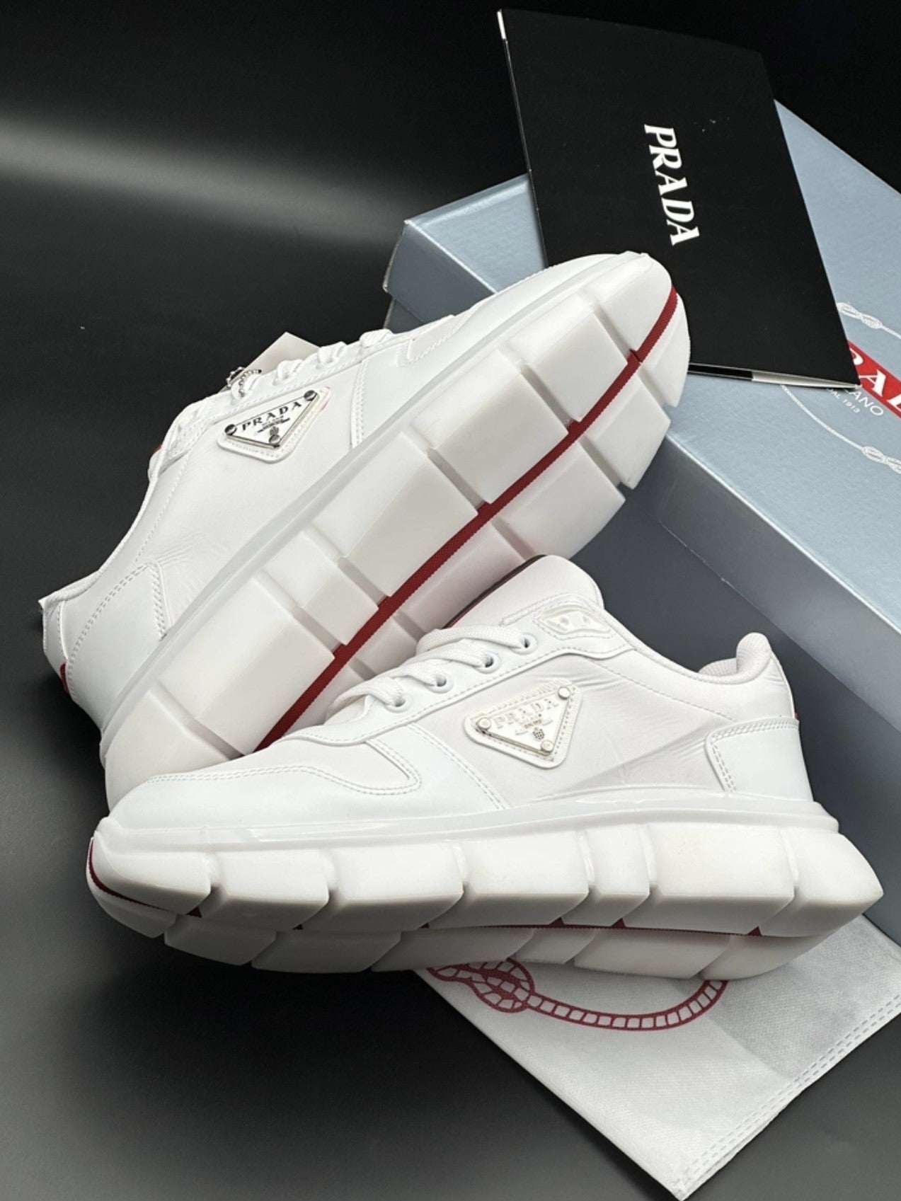 Prada Classic Beyaz Erkek Ayakkabı