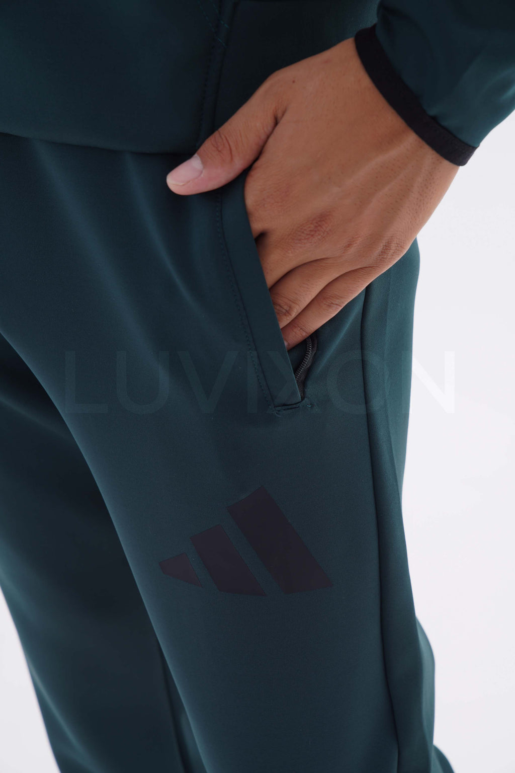 Adidas Z.N.E. Yeşil Full-Zip Eşofman Takımı