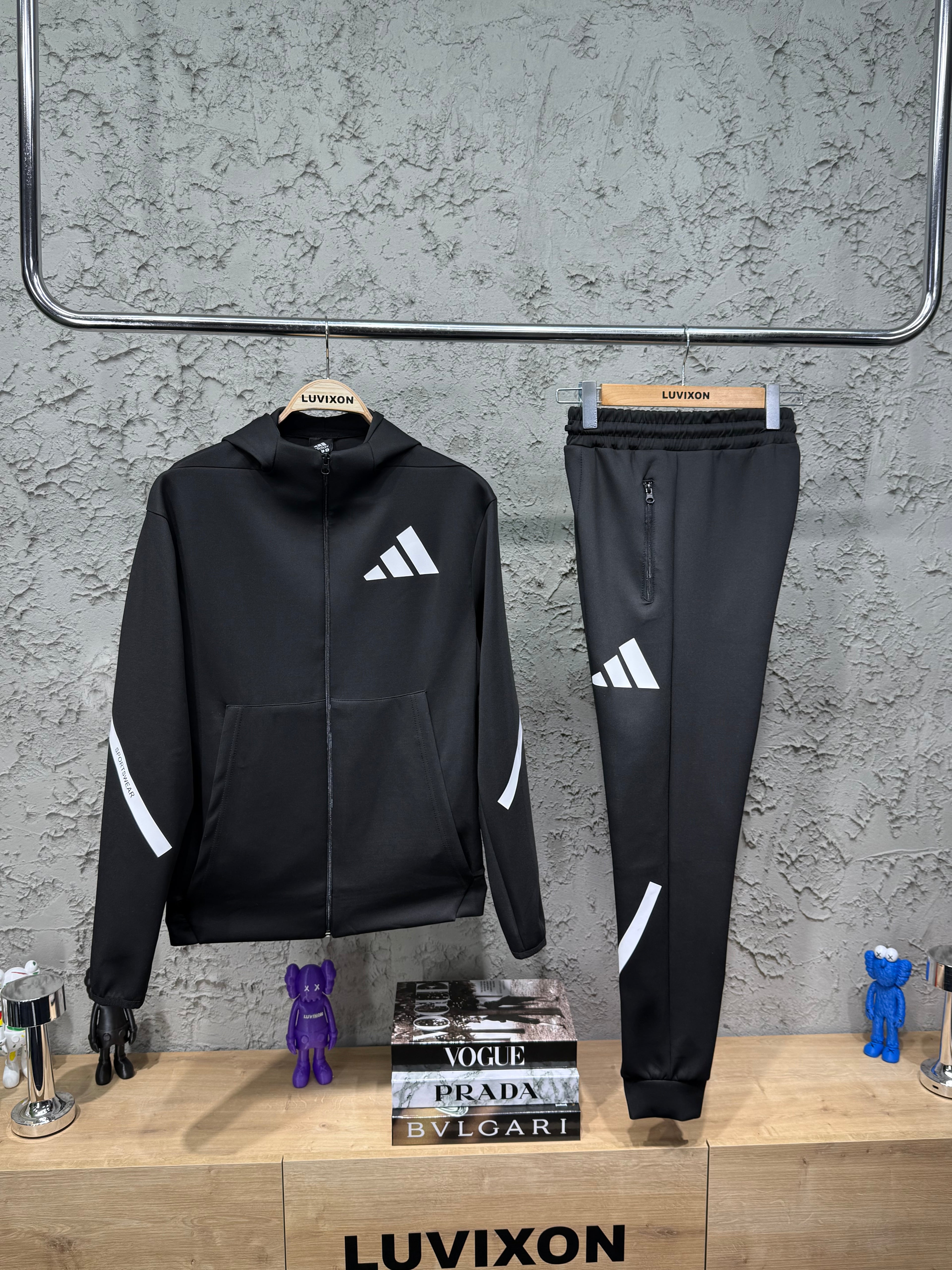 Adidas Z.N.E. Siyah Full-Zip Eşofman Takımı