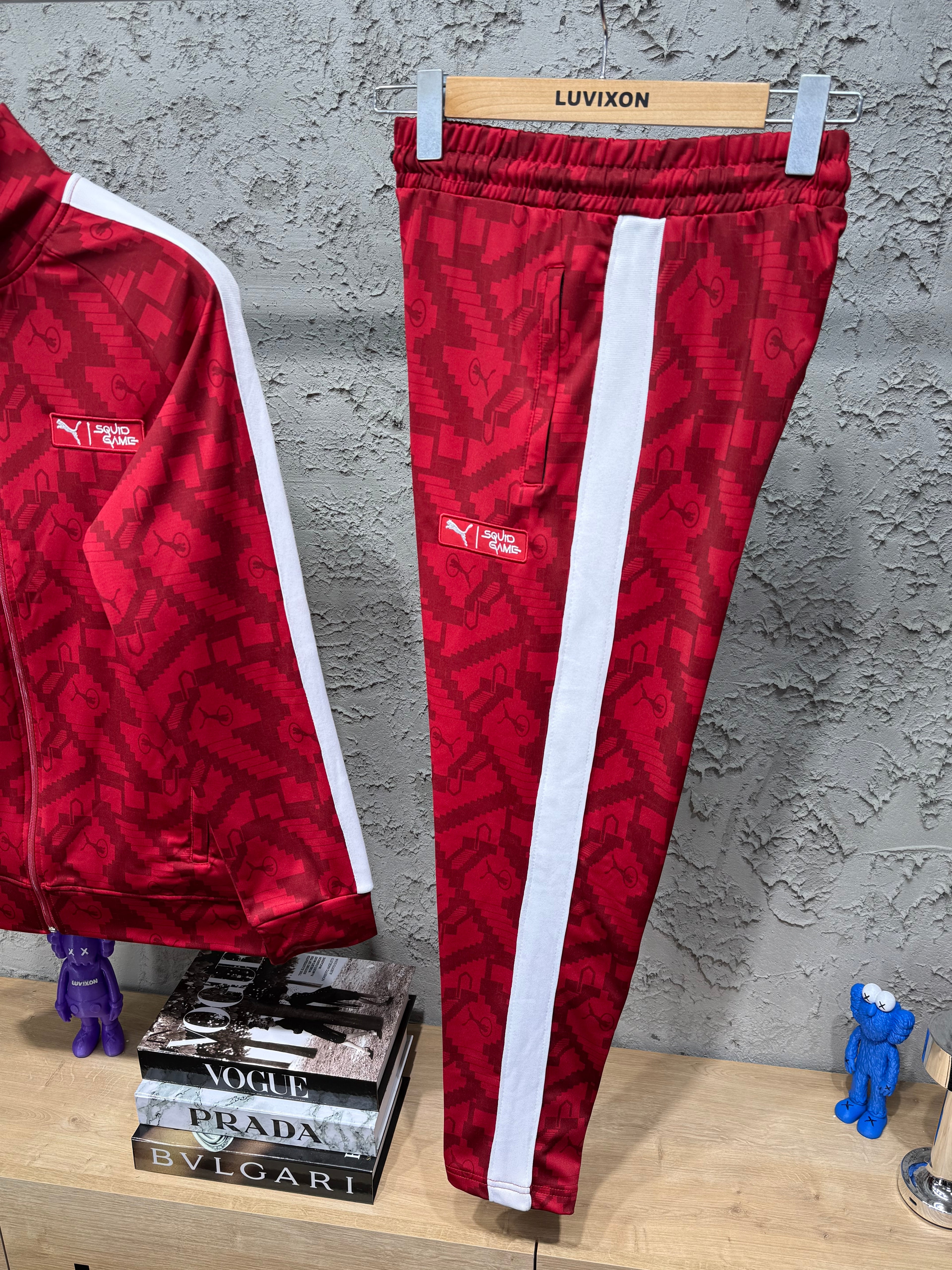 Puma Squid Game Kırmızı Özel Desenli Eşofman Takımı