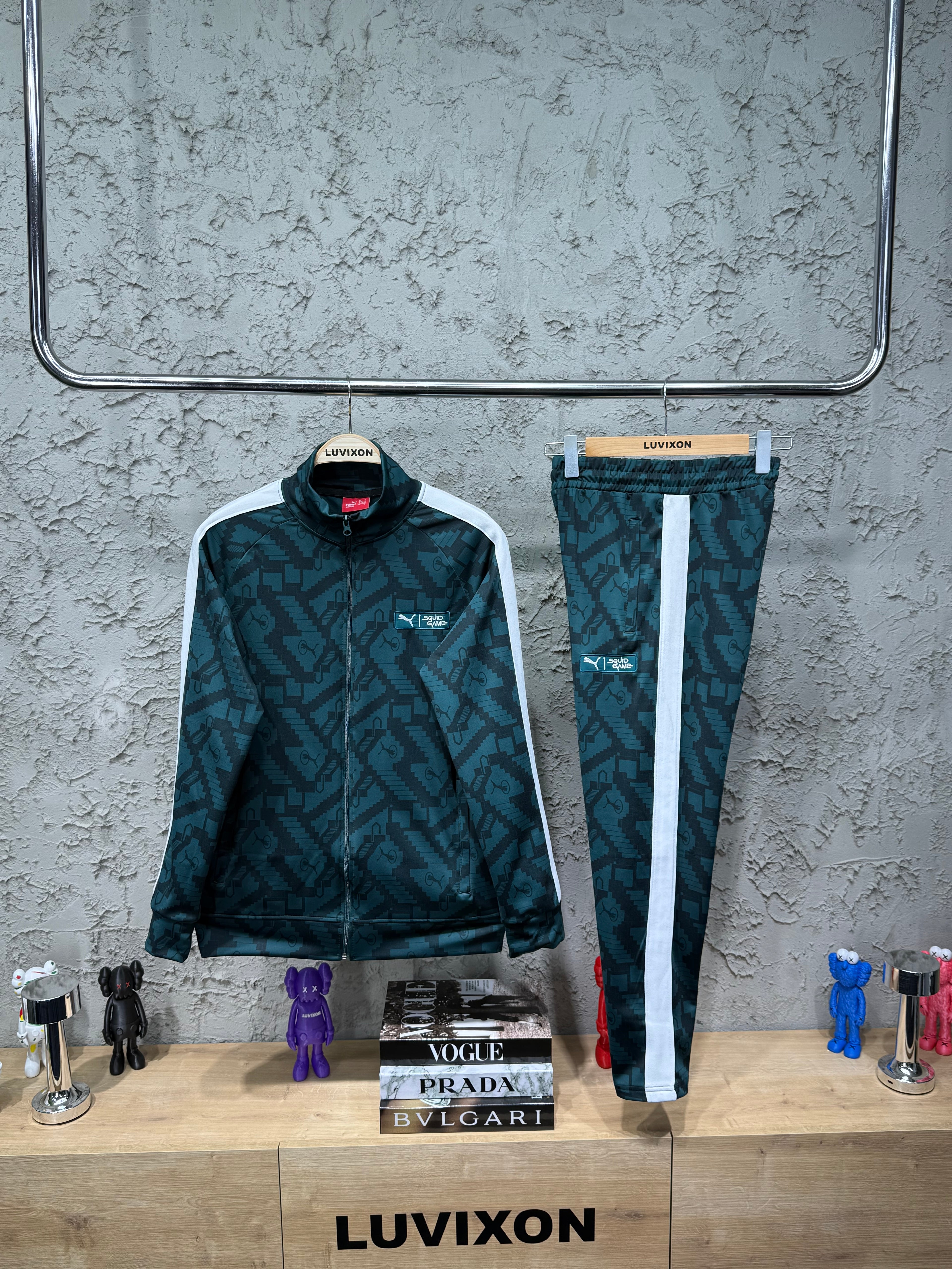 Puma Squid Game Yeşil Özel Desenli Eşofman Takımı