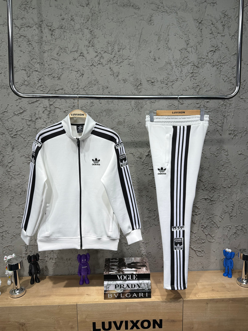 Adidas The Brand W. 3 Stripes Beyaz Eşofman Takımı