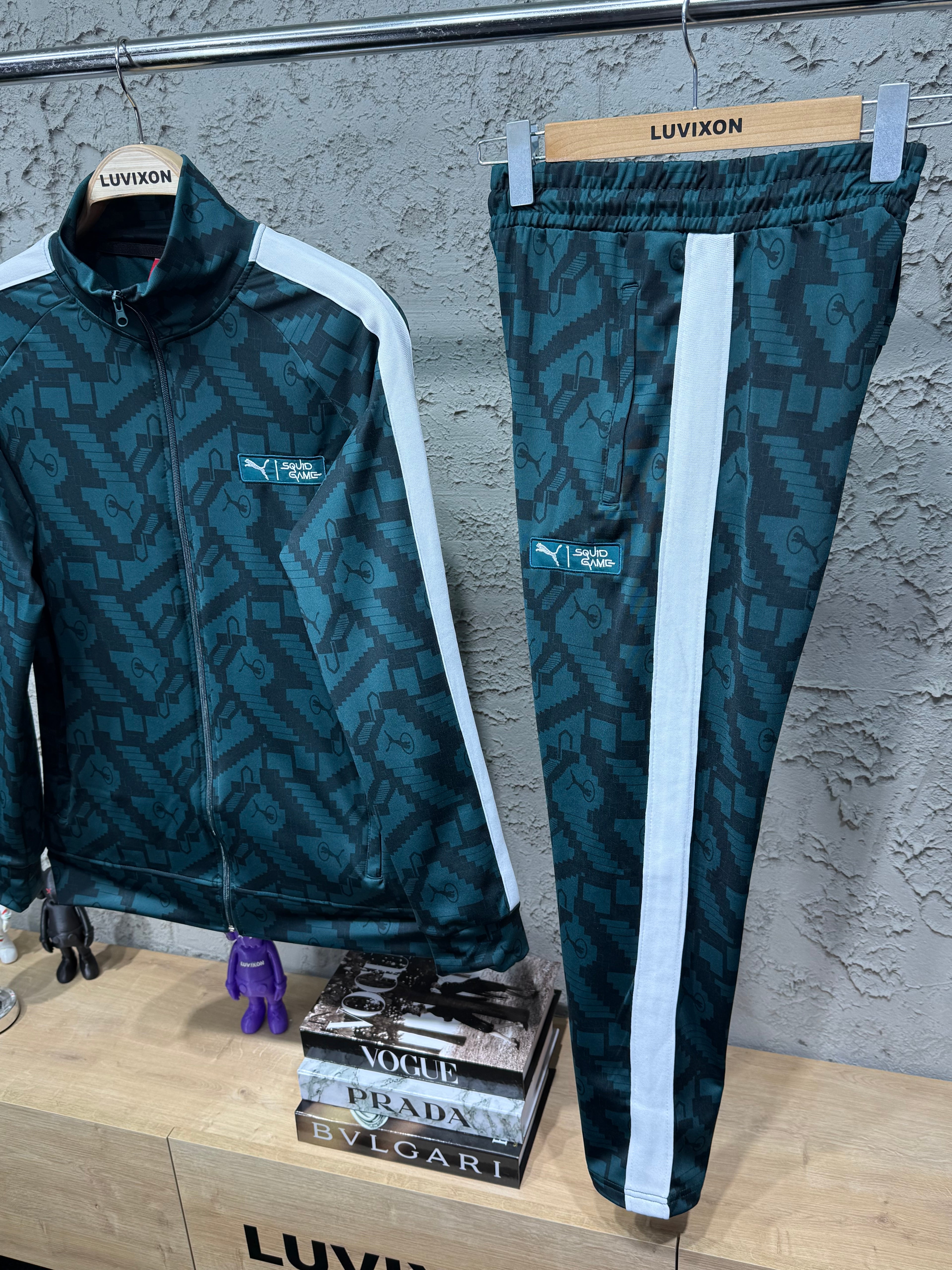 Puma Squid Game Yeşil Özel Desenli Eşofman Takımı