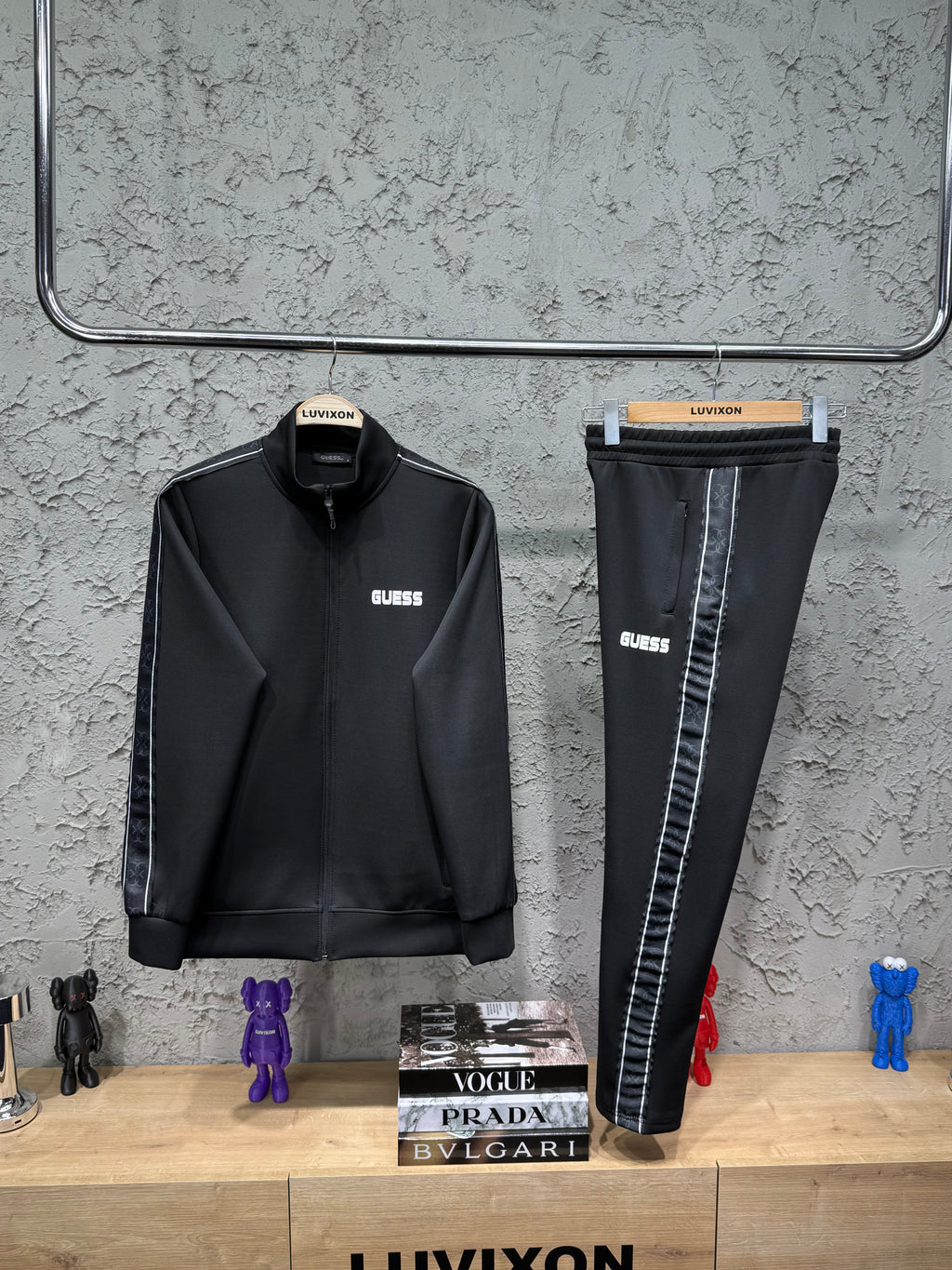 Guess Erkek Mickey Siyah Eşofman Takımı