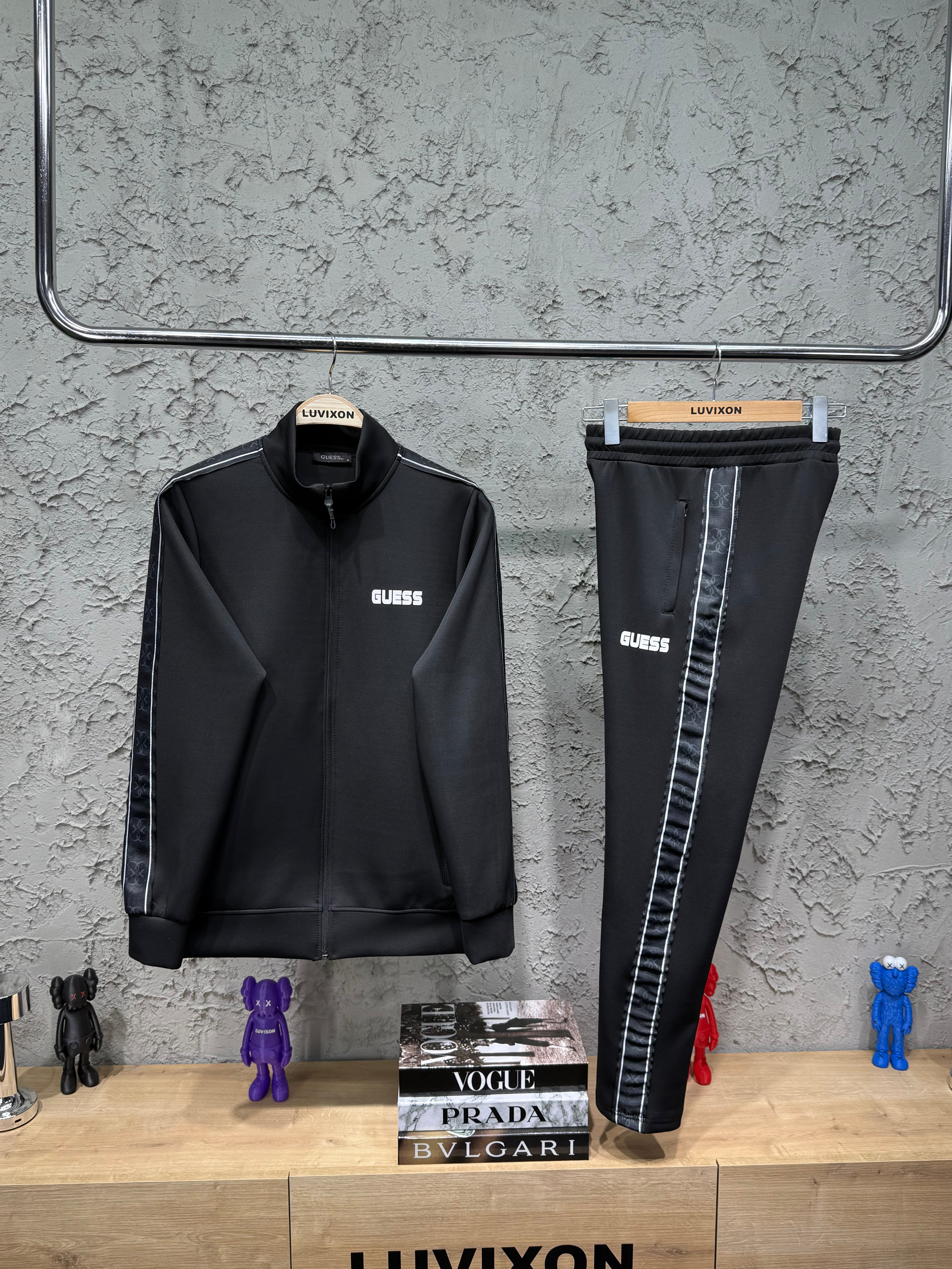 Guess Erkek Mickey Siyah Eşofman Takımı