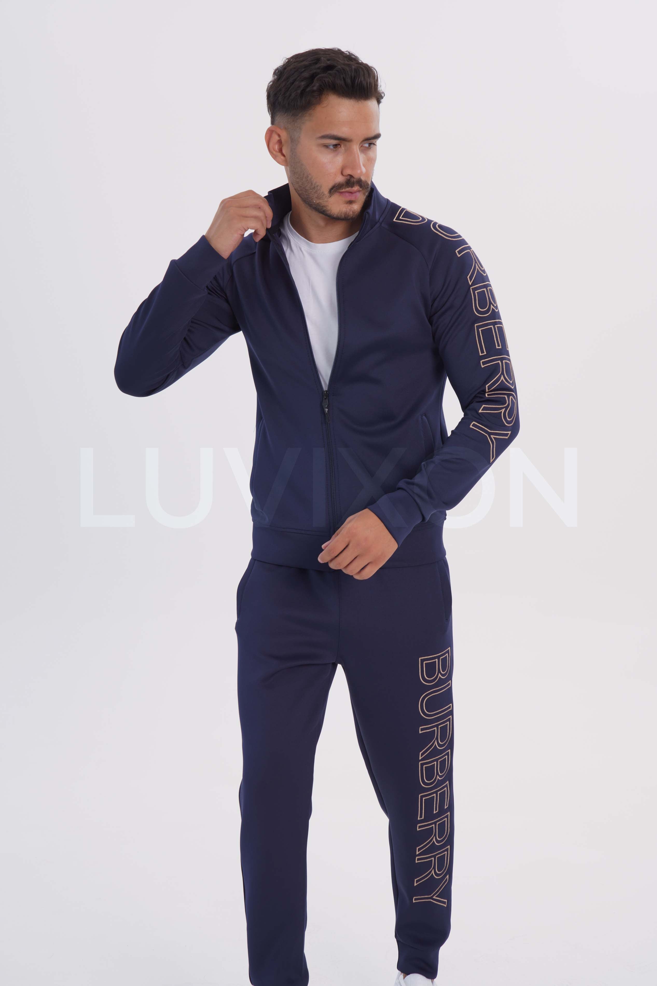 Burberry Lacivert Erkek Eşofman Takımı