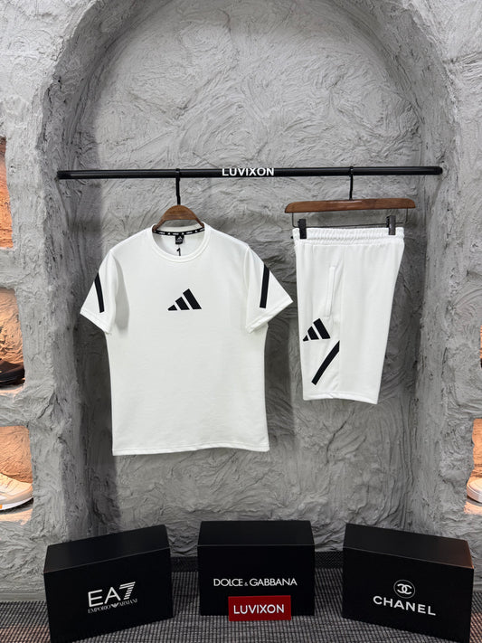 Adidas Z.N.E. Beyaz Şort Takımı