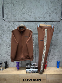 Guess Erkek Mickey Kahverengi Eşofman Takımı