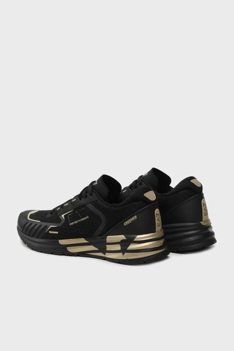 EA7 Taban Logo Siyah&Gold Sneaker