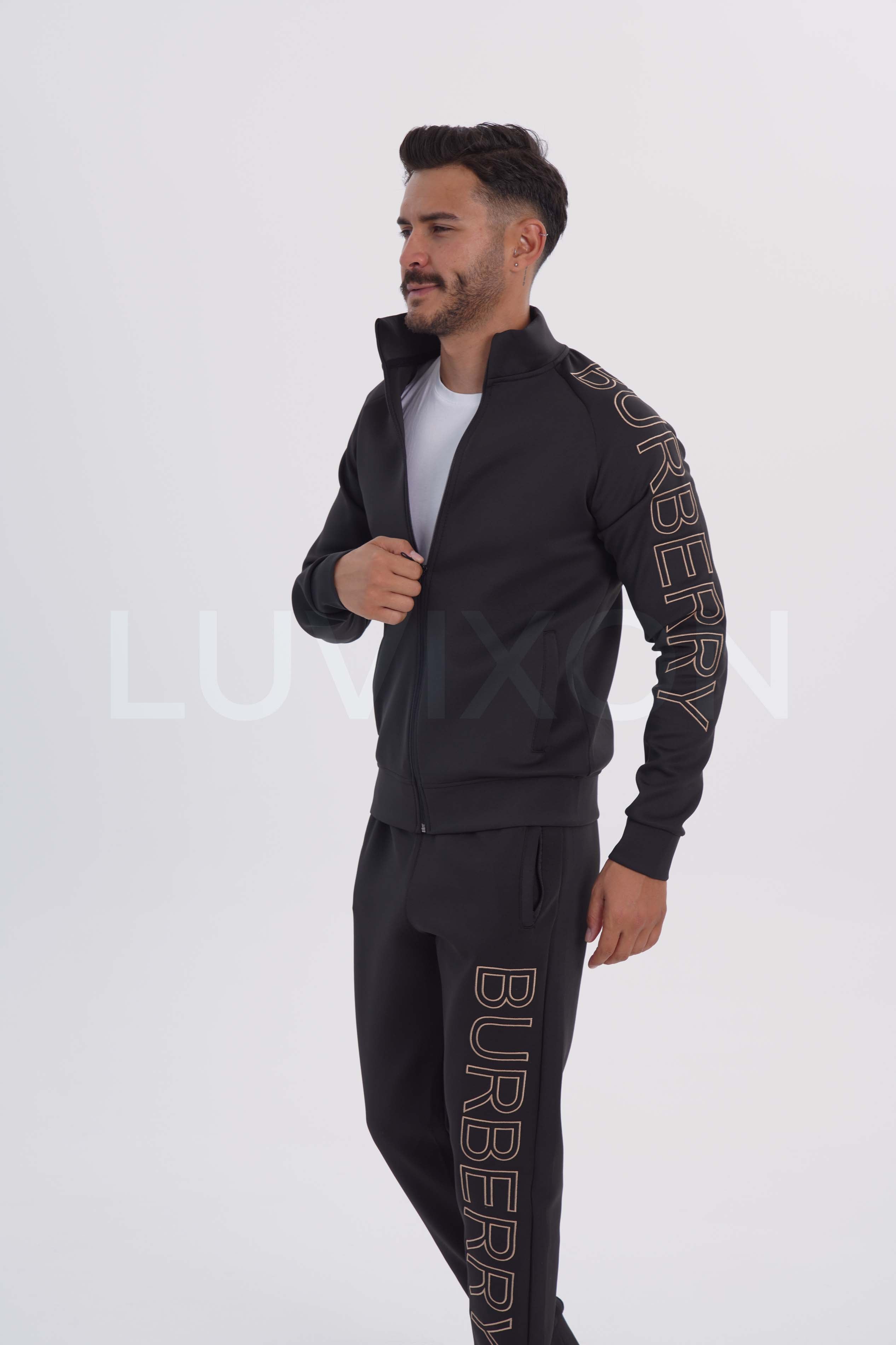 Burberry Siyah Erkek Eşofman Takımı