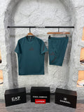 Adidas Z.N.E. Nefti Yeşil Şort Takımı