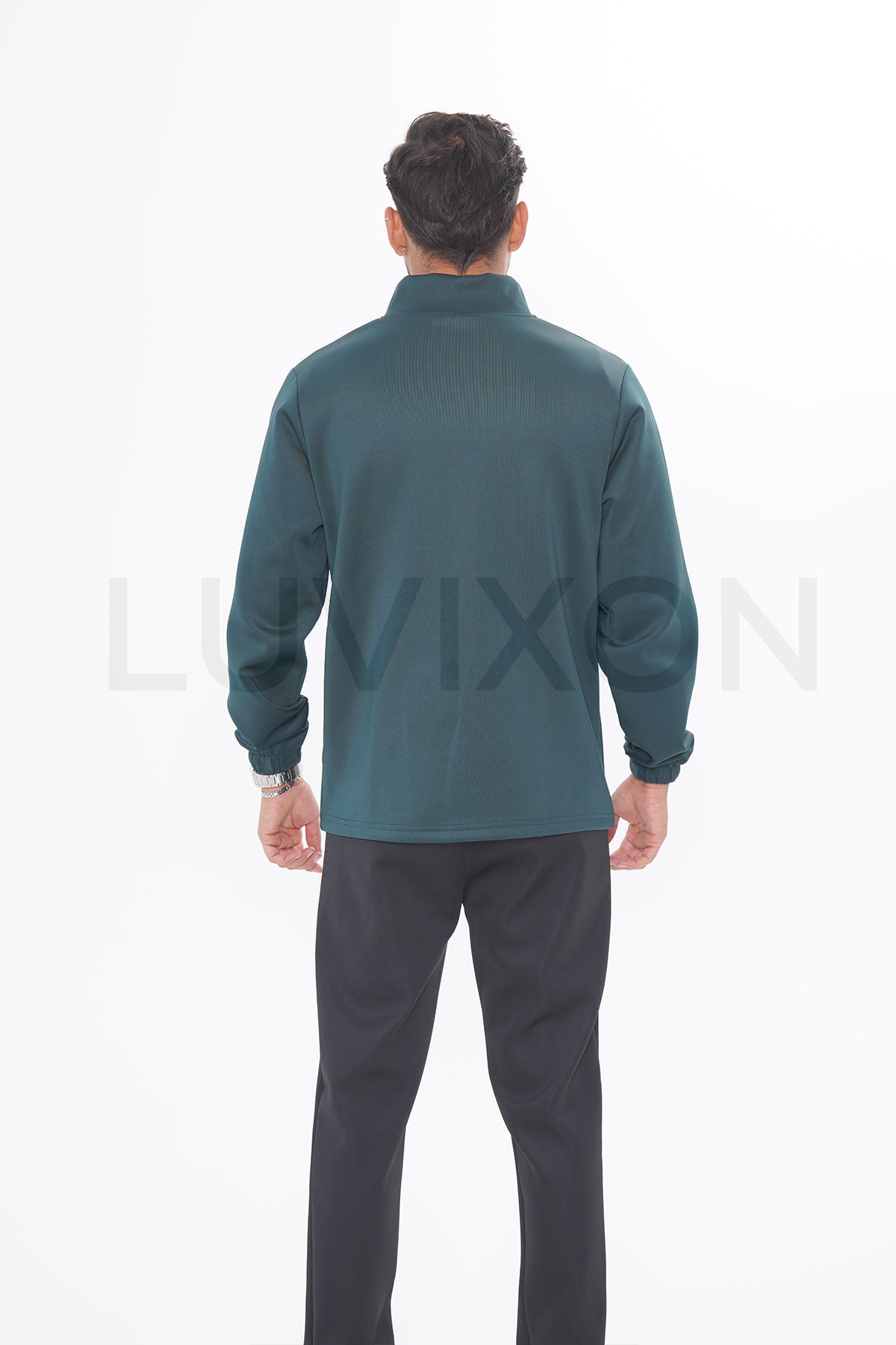 Hermes Fermuar Detaylı Haki Eşofman Takımı