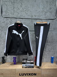 Puma Göğüs Logo Siyah Eşofman Takımı