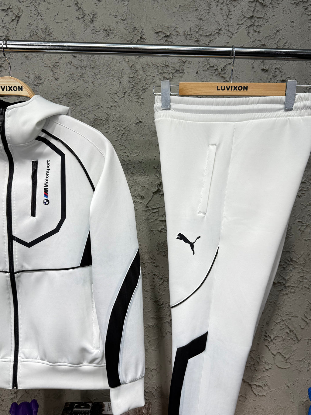Yeni Sezon Puma BMW M sport  Beyaz Eşofman Takımı