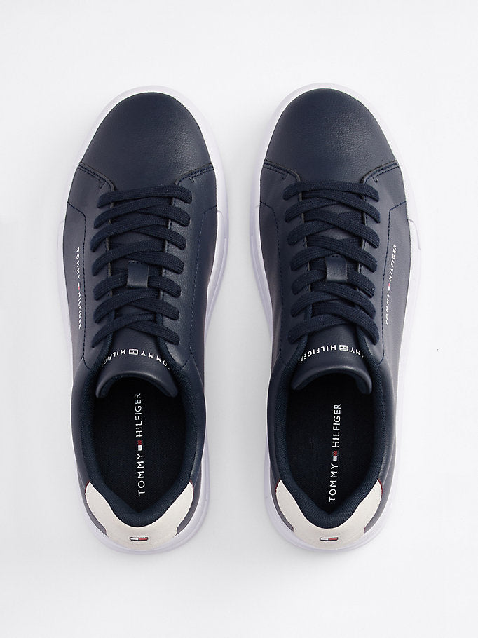 Tommy Hilfiger Lacivert Erkek Court Lth Detail Sneaker