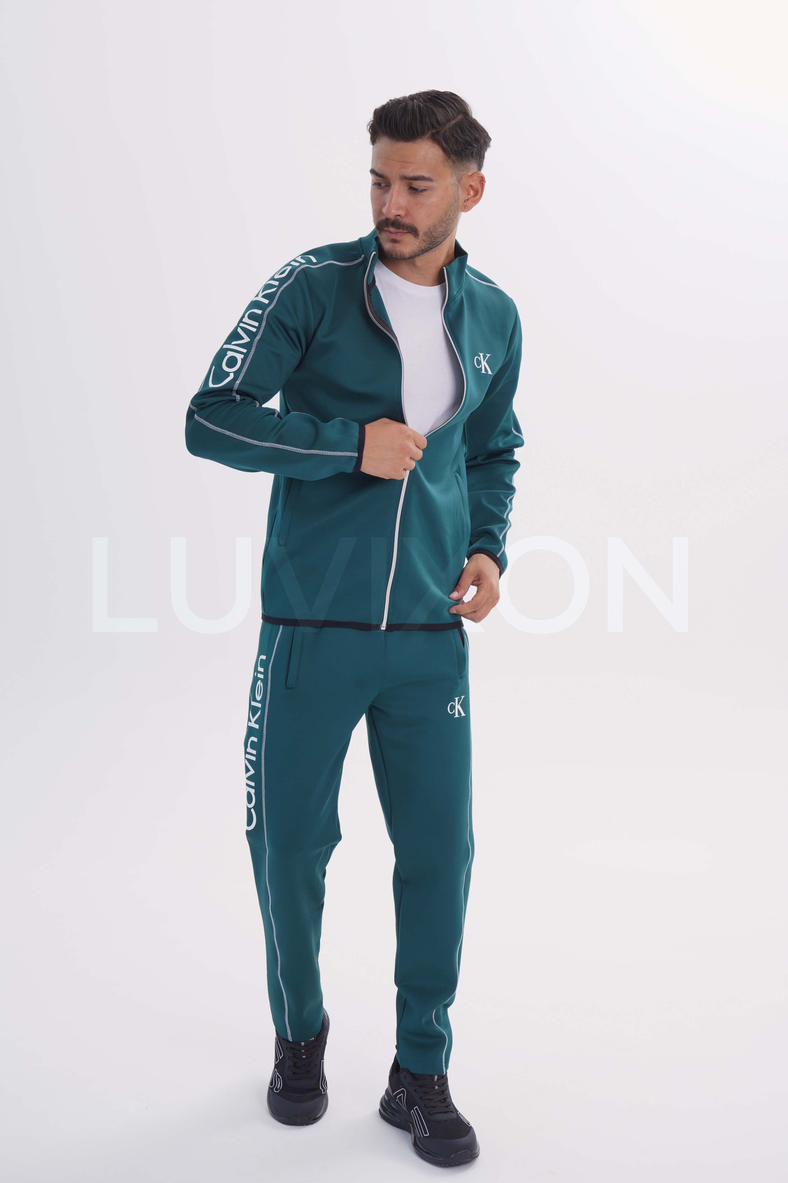 Calvin Klein Yeşil Erkek Eşofman Takımı