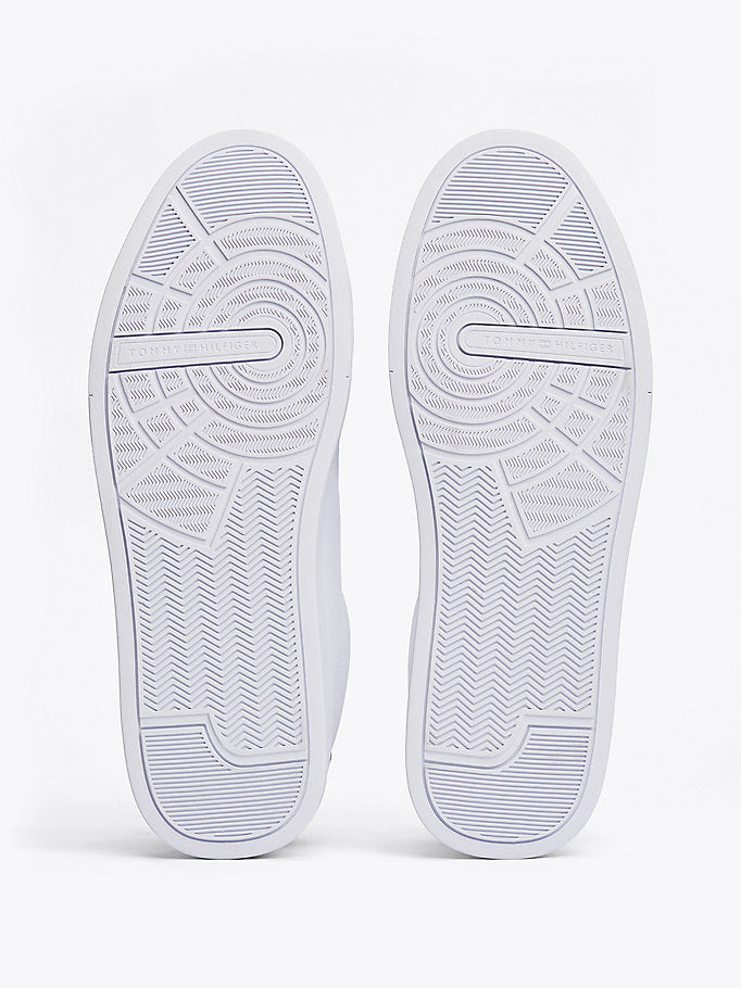 Tommy Hilfiger Beyaz Erkek Court Lth Detail Sneaker
