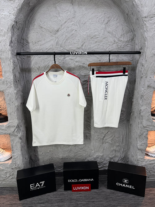 Moncler Beyaz Şort Takımı