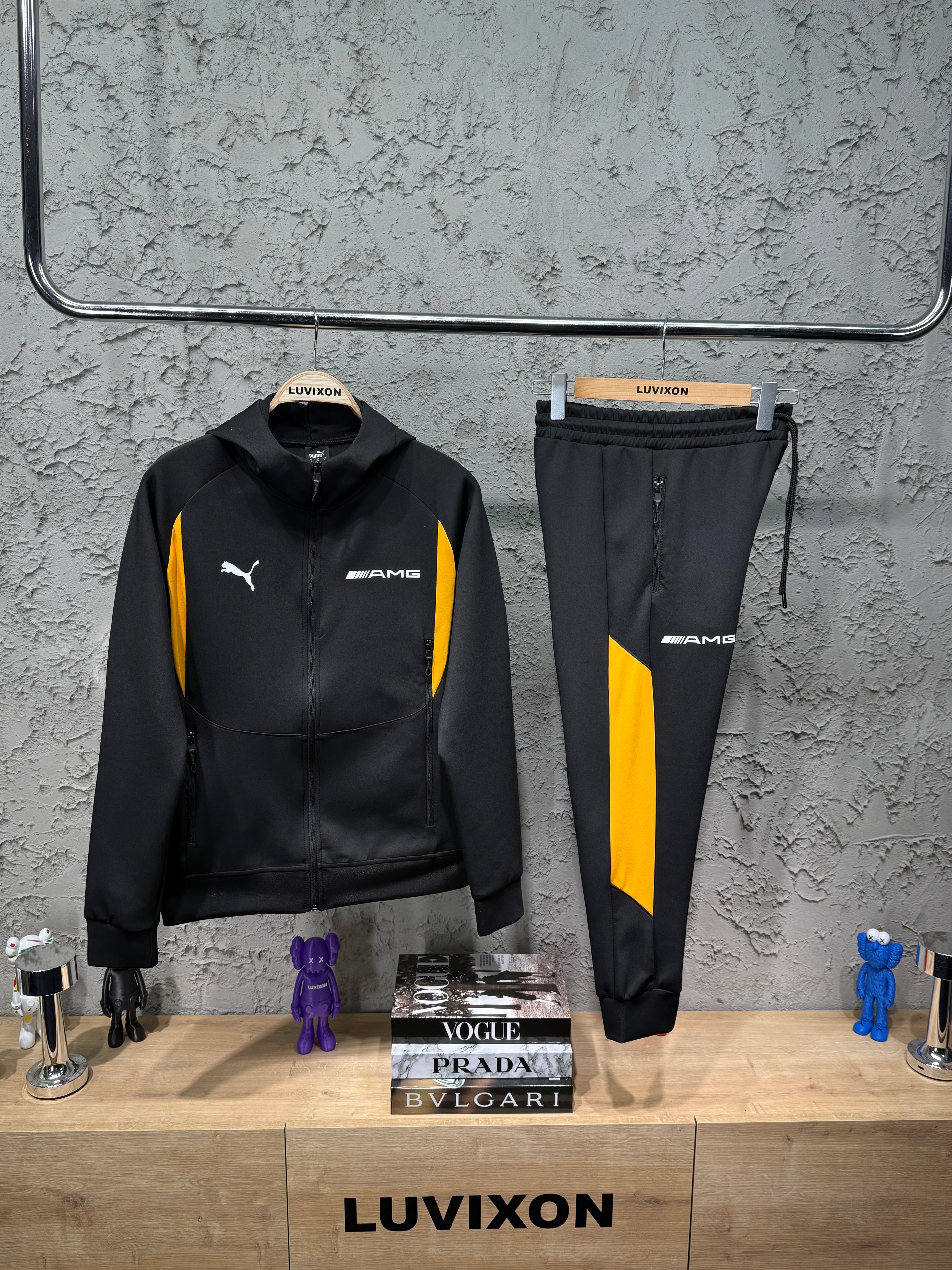 Puma x Mercedes AMG Turuncu Siyah Eşofman Takımı