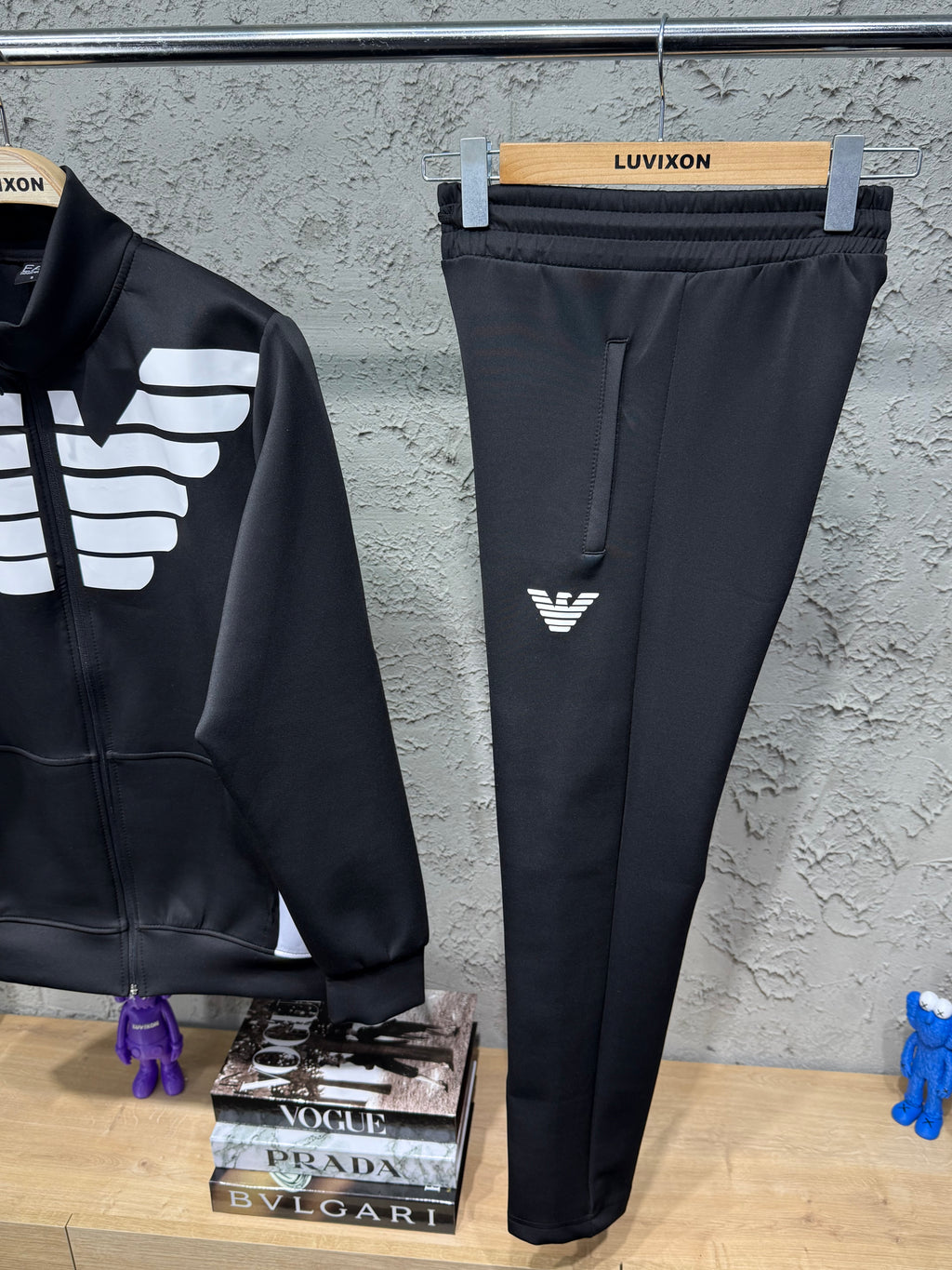 Armani Eagle Premium Siyah-Beyaz Eşofman Takımı