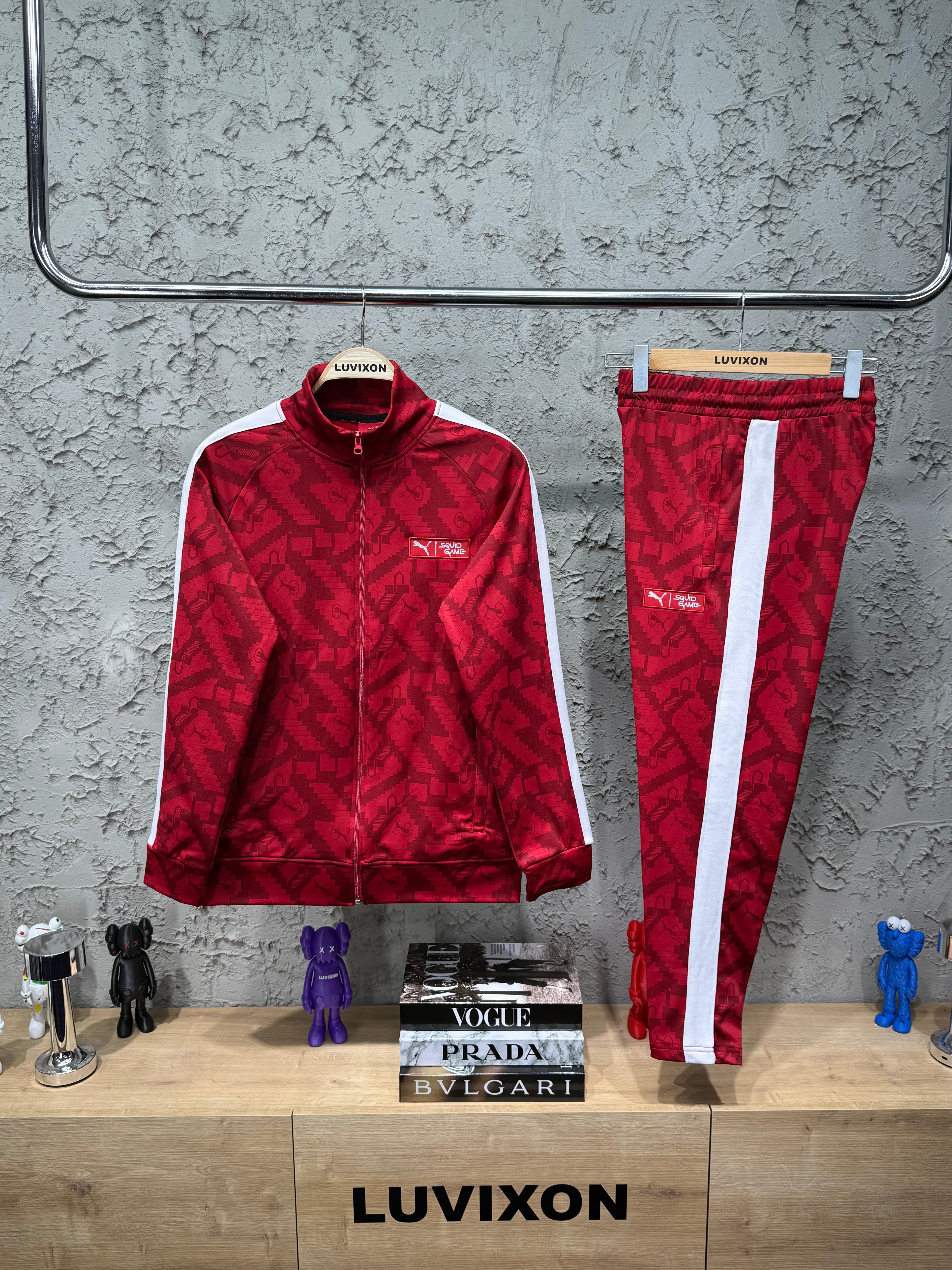 Puma Squid Game Kırmızı Özel Desenli Eşofman Takımı