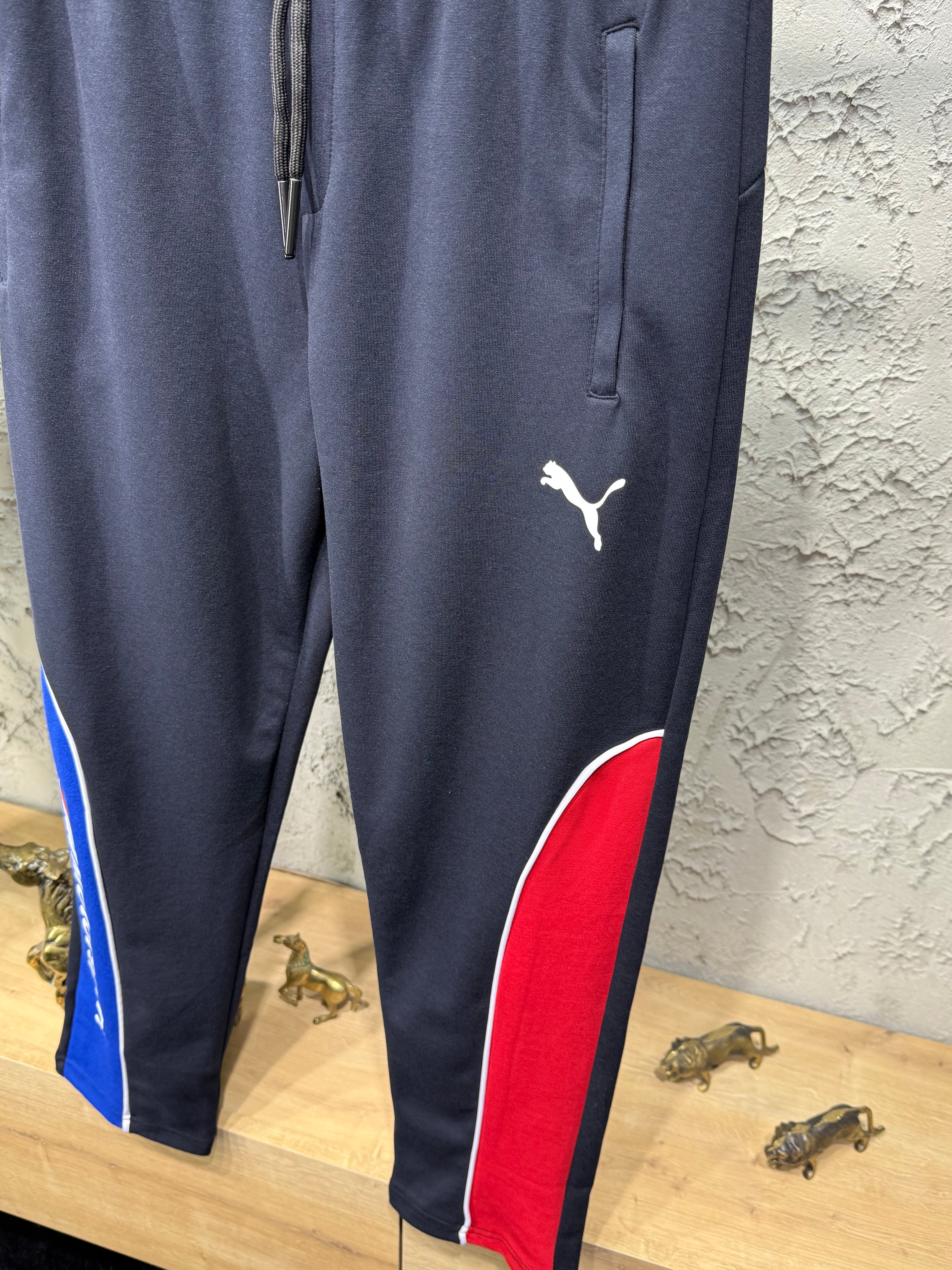 Puma Bmw Motorsport Lacivert Renk Bloklu T-Shirt & Eşofman Takımı