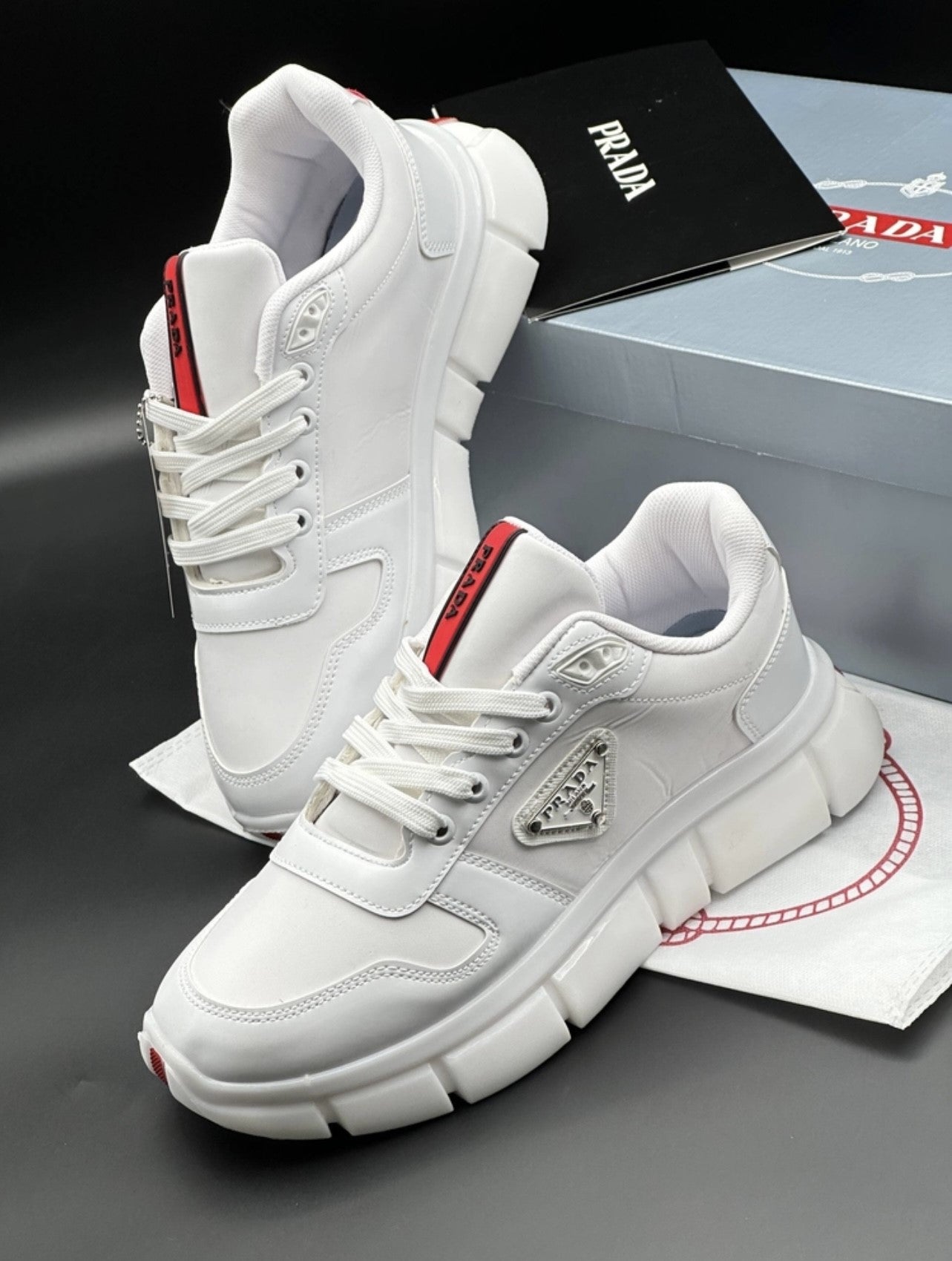 Prada Classic Beyaz Erkek Ayakkabı