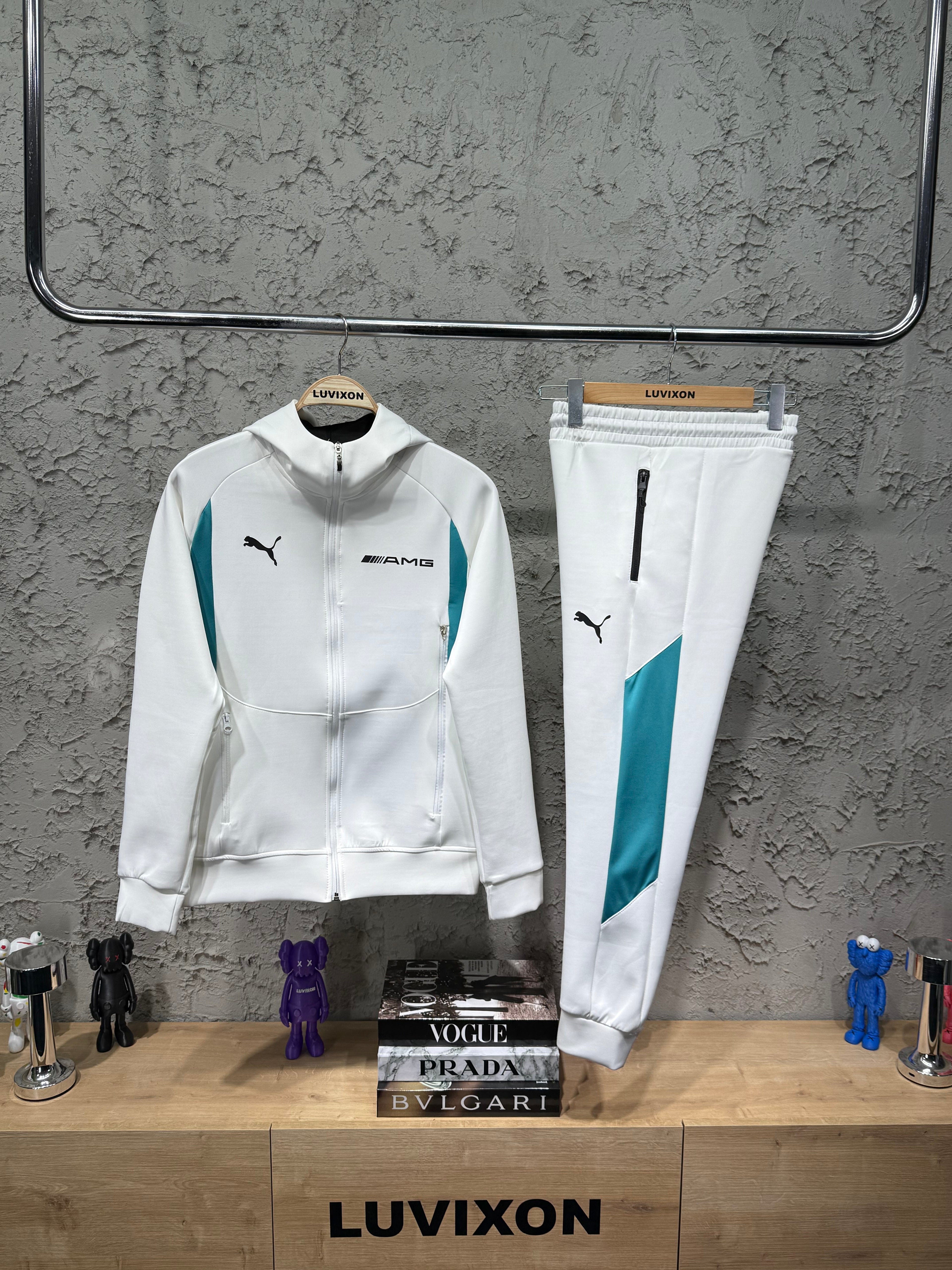 Puma x Mercedes AMG Beyaz Eşofman Takımı