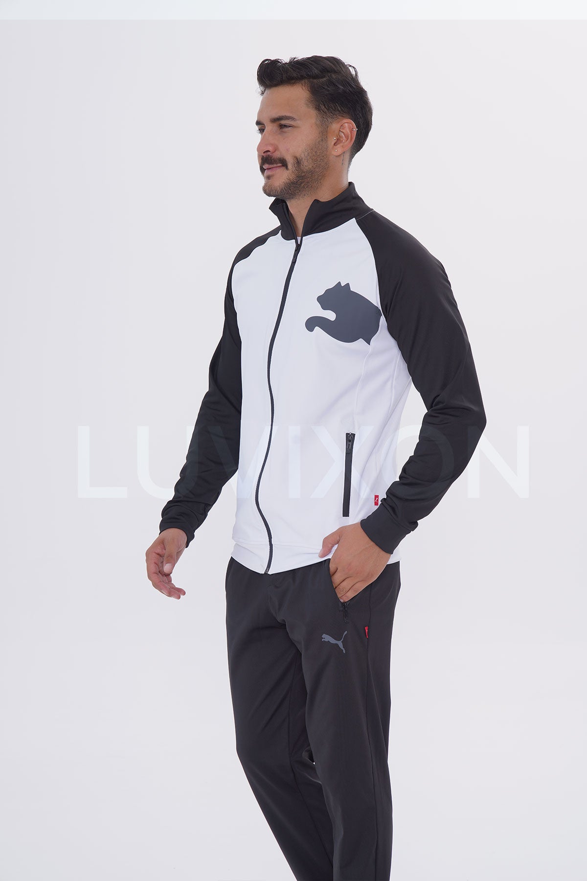 Puma Siyah&amp;Beyaz Eşofman Takımı