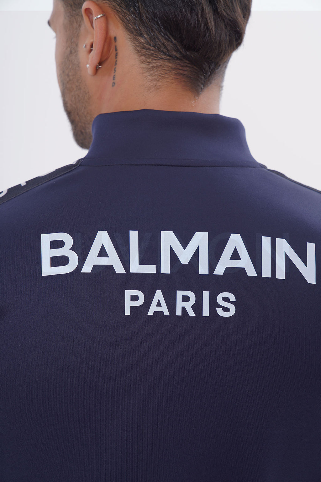 Balmain Paris Lacivert Şeritli Eşofman Takımı