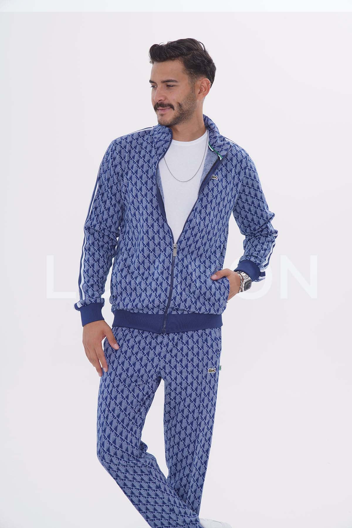 Lacoste Monogram Lacivert Eşofman Takımı