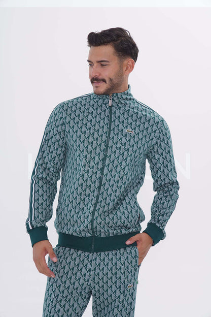Lacoste Monogram Yeşil Eşofman Takımı