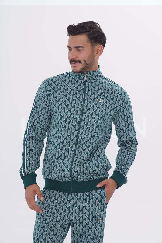 Lacoste Monogram Yeşil Eşofman Takımı